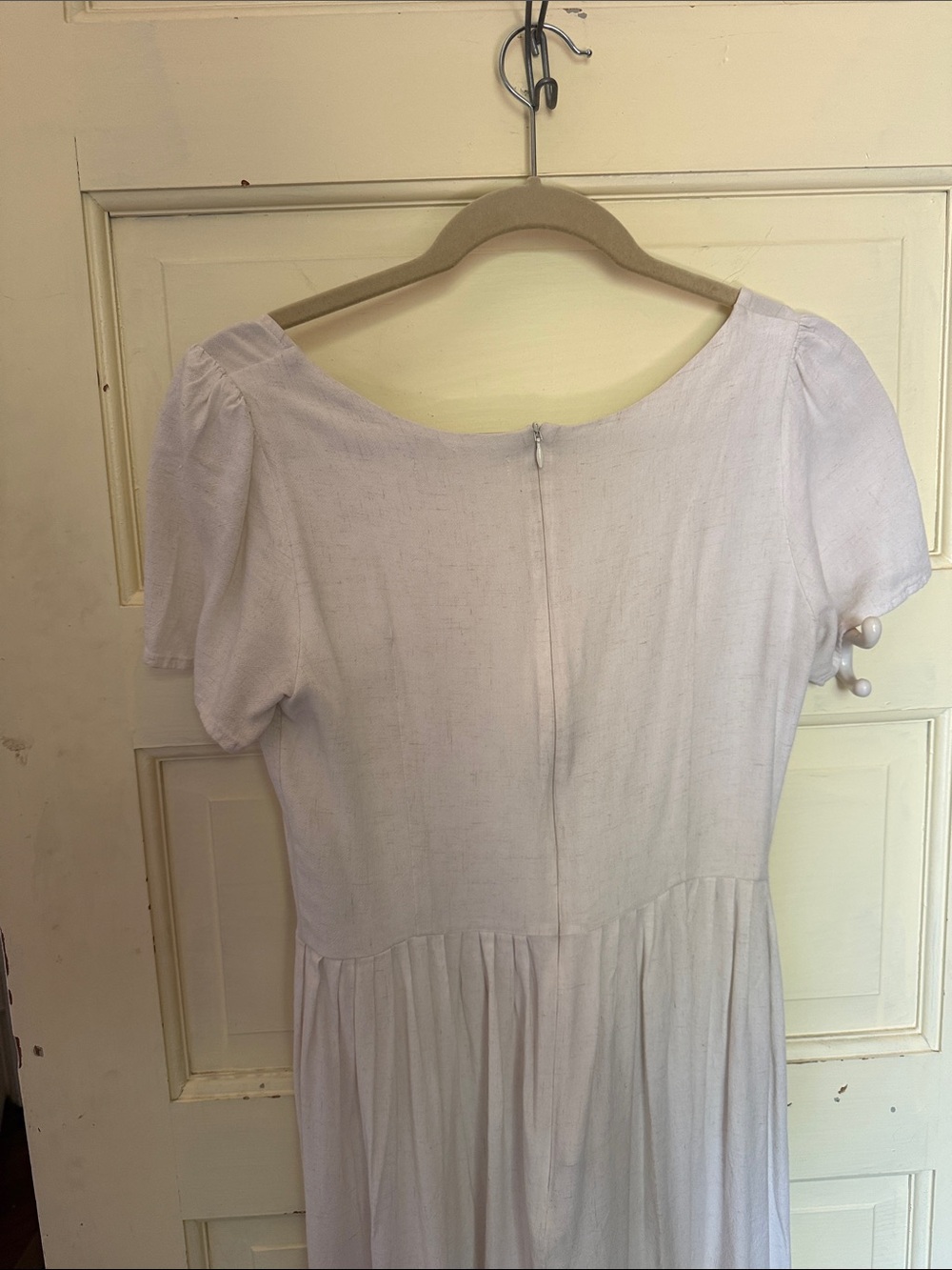 Christy Dawn Ivory Scarlett Short-Sleeve Scoop-Neck Maxi Dress - Picture 7 of 9